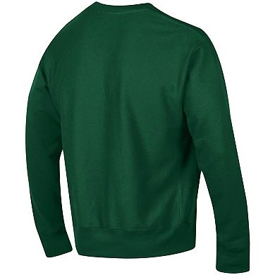 Men's Champion Green Hawaii Warriors Arch Reverse Weave Pullover Sweatshirt