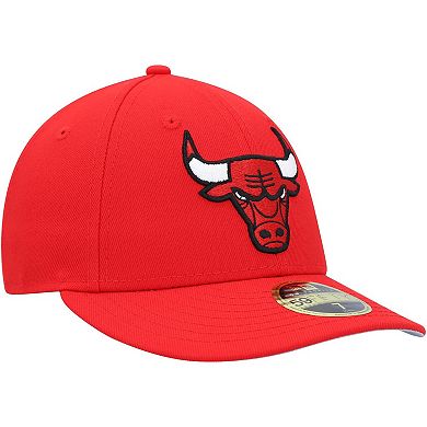 Men's New Era Red Chicago Bulls Team Low Profile 59FIFTY Fitted Hat