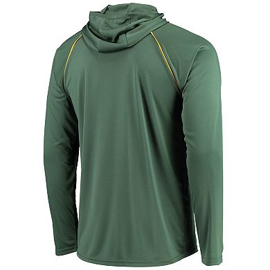 Men's Starter Green Green Bay Packers Raglan Long Sleeve Hoodie T-Shirt
