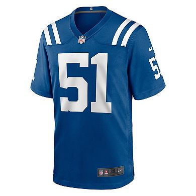 Men's Nike Kwity Paye Royal Indianapolis Colts 2021 NFL Draft First Round Pick Game Jersey