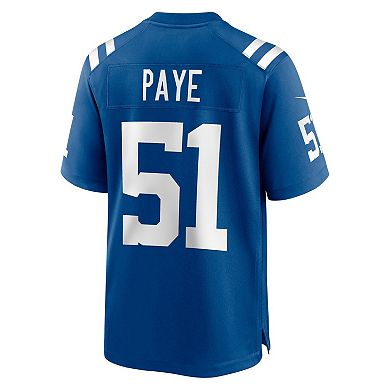 Men's Nike Kwity Paye Royal Indianapolis Colts 2021 NFL Draft First Round Pick Game Jersey