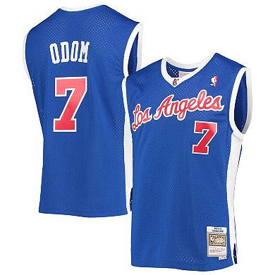 Men's Mitchell & Ness Lamar Odom Royal LA Clippers 2002-03 Hardwood Classics Swingman Jersey