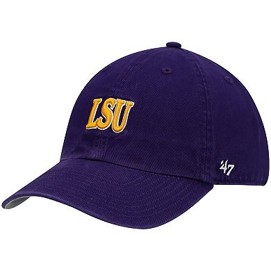 Men's '47 Purple LSU Tigers Archie Script Clean Up Adjustable Hat