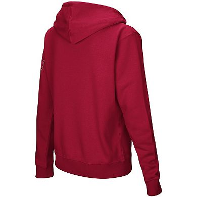 Women's Crimson Harvard Crimson Arched Name Full-Zip Hoodie