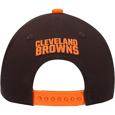 Youth Brown Cleveland Browns Pre-Curved Snapback Hat