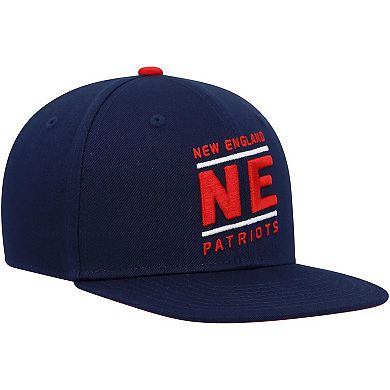 Youth Navy New England Patriots Team Code Adjustable Snapback Hat
