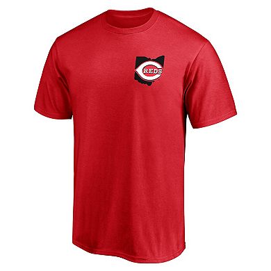 Men's Fanatics Branded Red Cincinnati Reds Hometown Collection Big Red Machine Logo T-Shirt