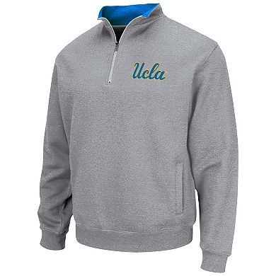 Men's Colosseum Heathered Gray UCLA Bruins Tortugas Team Logo Quarter-Zip Jacket