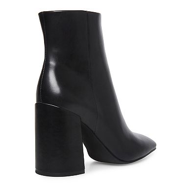 madden girl While Women's Block Heel Ankle Boots