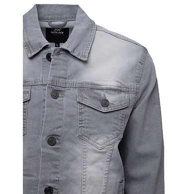 Men's X-Ray Washed Denim Jacket