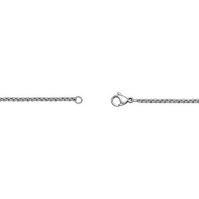 LYNX Men's Tri-Tone Stainless Steel Cross Pendant Necklace
