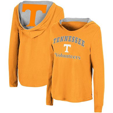 Women's Colosseum Tennessee Orange Tennessee Volunteers Catalina Hoodie Long Sleeve T-Shirt