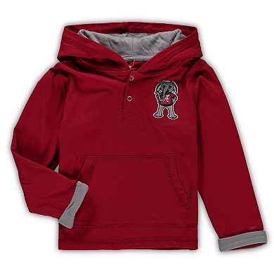 Toddler Colosseum Crimson/Heathered Gray Alabama Crimson Tide Poppies Hoodie and Sweatpants Set