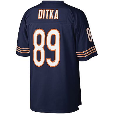 Men's Mitchell & Ness Mike Ditka Navy Chicago Bears Retired Player Legacy Replica Jersey