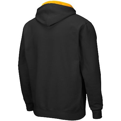 Men's Colosseum Black Missouri Tigers Arch & Logo 3.0 Full-Zip Hoodie