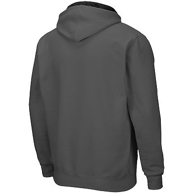 Men's Colosseum Charcoal Missouri Tigers Arch & Logo 3.0 Full-Zip Hoodie