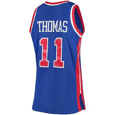 Men's Mitchell & Ness Isiah Thomas Blue Detroit Pistons Hardwood Classics Swingman Jersey