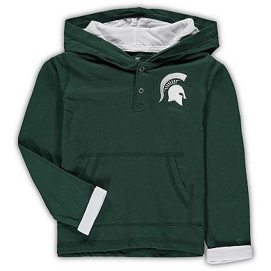 Toddler Colosseum Green/Heathered Gray Michigan State Spartans Poppies Hoodie and Sweatpants Set