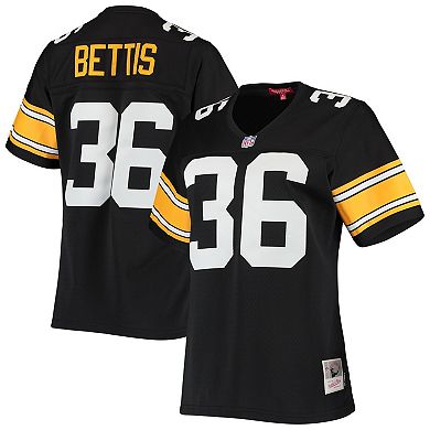 Women's Mitchell & Ness Jerome Bettis Black Pittsburgh Steelers 1996 Legacy Replica Jersey