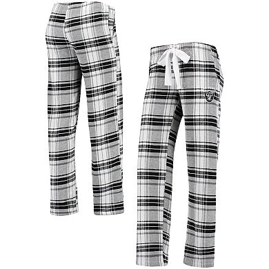 Women's Concepts Sport Black/Gray Las Vegas Raiders Accolade Flannel Pants