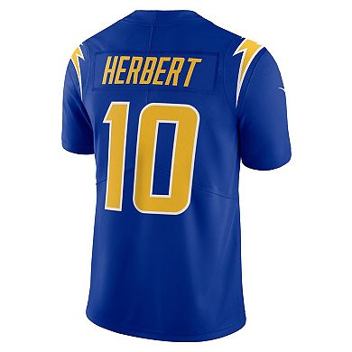 Men's Nike Justin Herbert Royal Los Angeles Chargers Vapor Limited Jersey
