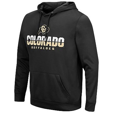 Men's Colosseum Black Colorado Buffaloes Lantern Pullover Hoodie