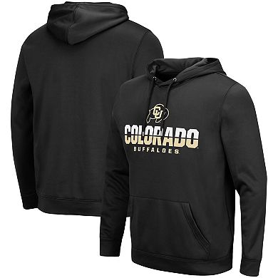 Men's Colosseum Black Colorado Buffaloes Lantern Pullover Hoodie