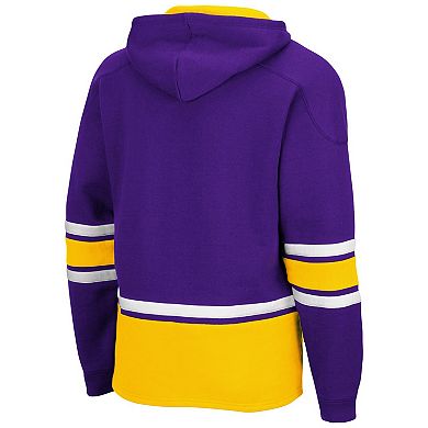 Men's Colosseum Purple LSU Tigers Lace Up 3.0 Pullover Hoodie