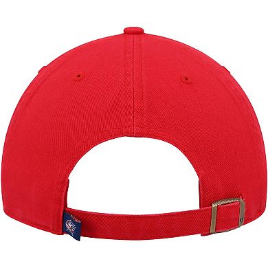 Men's '47 Red Columbus Blue Jackets Team Clean Up Adjustable Hat