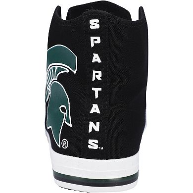 Men's FOCO Michigan State Spartans Big Logo High Top Canvas Shoes