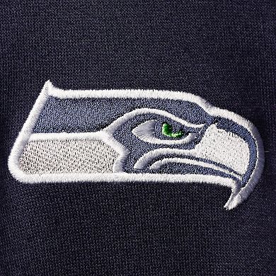Men's Fanatics Branded College Navy Seattle Seahawks Big & Tall Full-Zip Hoodie
