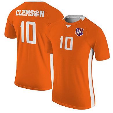 Men's Original Retro Brand #10 Orange Clemson Tigers Soccer Jersey