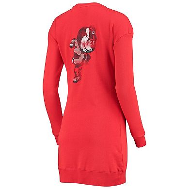 Women's Gameday Couture Scarlet Ohio State Buckeyes 2-Hit Sweatshirt Dress
