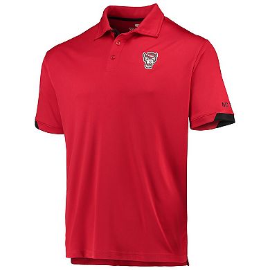 Men's Colosseum Red NC State Wolfpack Santry Lightweight Polo