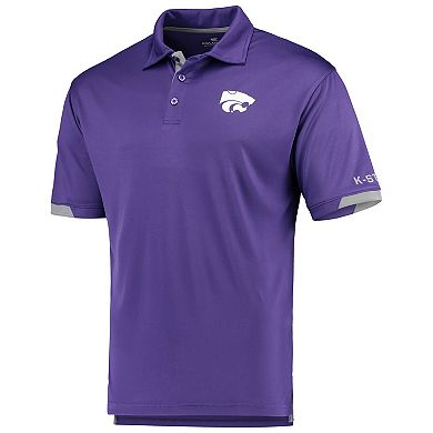 Men's Colosseum Purple Kansas State Wildcats Santry Lightweight Polo