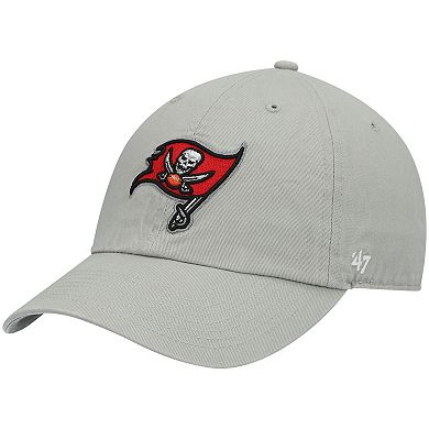 Men's '47 Gray Tampa Bay Buccaneers Clean Up Adjustable Hat