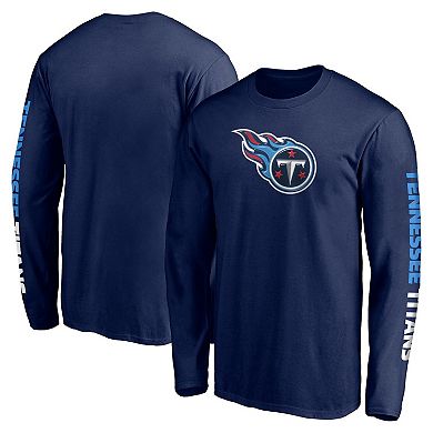 Men's Fanatics Navy Tennessee Titans Front Runner Long Sleeve T-Shirt