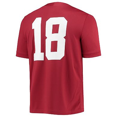 Men's Nike #18 Crimson Alabama Crimson Tide Game Jersey