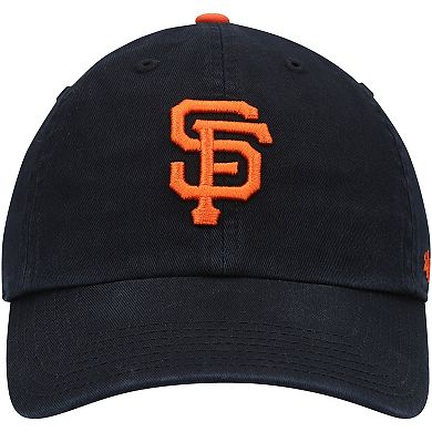 Youth '47 Black San Francisco Giants Team Logo Clean Up Adjustable Hat