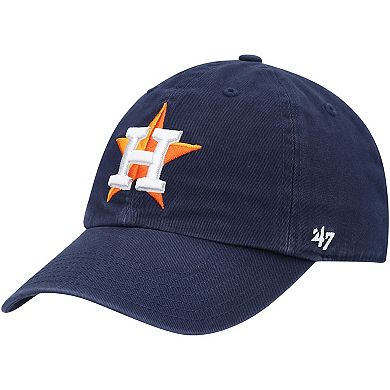 Youth '47 Navy Houston Astros Team Logo Clean Up Adjustable Hat