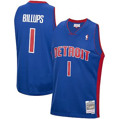 Men's Mitchell & Ness Chauncey Billups Royal Detroit Pistons 2003-04 Hardwood Classics Swingman Jersey