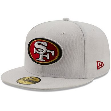 Men's New Era White San Francisco 49ers 1996 Pro Bowl Patch Red Undervisor 59FIFY Fitted Hat