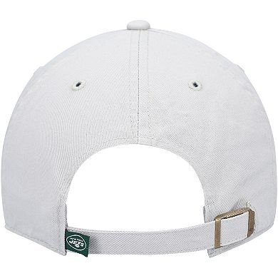 Men's '47 Gray New York Jets Clean Up Adjustable Hat