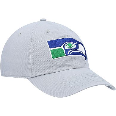 Men's '47 Gray Seattle Seahawks Legacy Clean Up Adjustable Hat