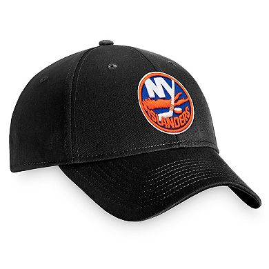 Men's Fanatics Branded Black New York Islanders Core Adjustable Hat