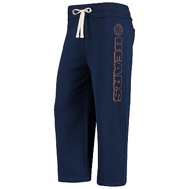 Women's Junk Food Navy Chicago Bears Cropped Pants