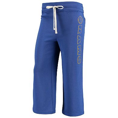 Women's Junk Food Royal Los Angeles Rams Cropped Pants