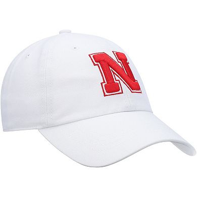 Women's '47 White Nebraska Huskers Miata Clean Up Logo Adjustable Hat