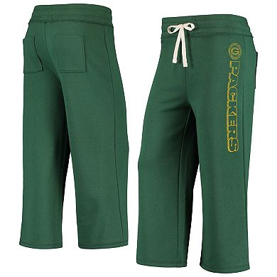 Women's Junk Food Green Green Bay Packers Cropped Pants