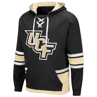 Men's Colosseum Black UCF Knights Lace Up 3.0 Pullover Hoodie